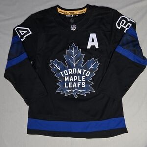 Adidas Toronto Maple Leafs Authentic Auston Matthews Black NHL Jersey Size 50